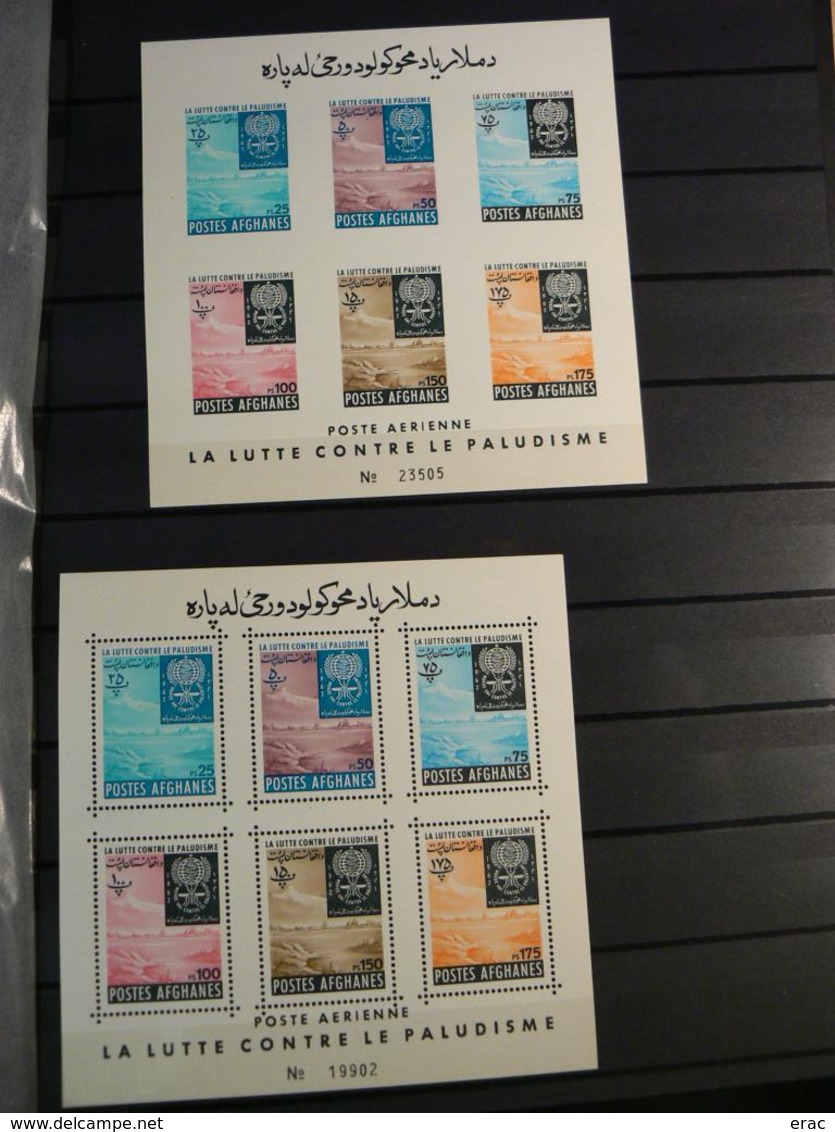 Collection Thème "Lutte Contre Le Paludisme" - Timbres Et Feuillets Du Monde - Neufs ** En Majorité - Des Non Dentelés - Collections (without Album)