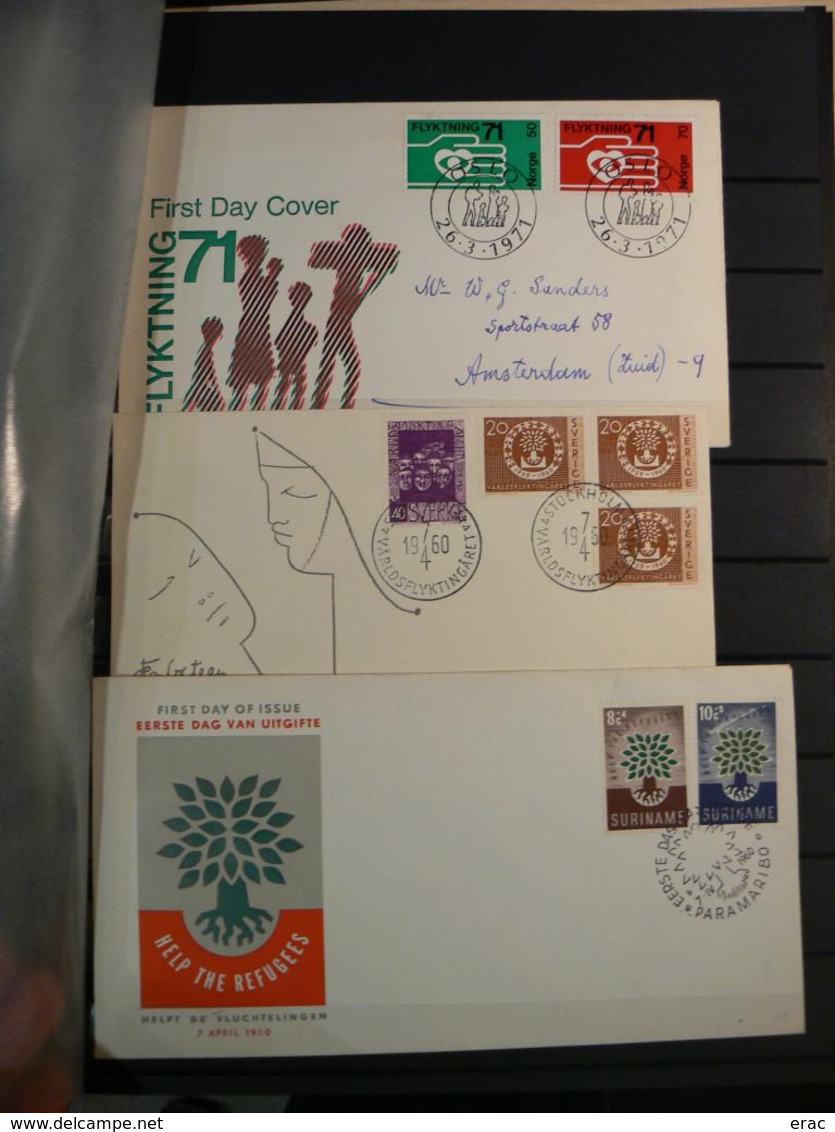 Collection thème "Année du Réfugié 1960" - Tp, feuillets, enveloppes du monde - Neufs ** en majorité - Des non dentelés