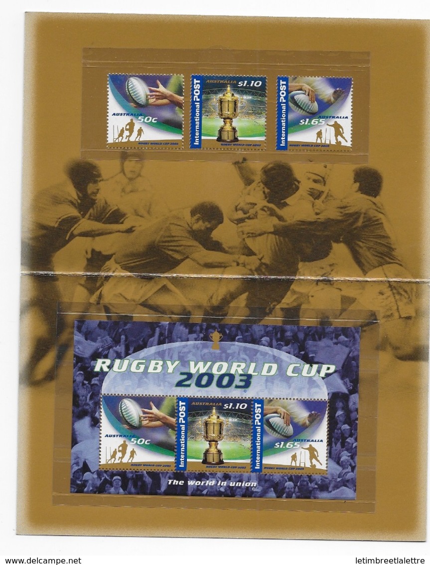 Pochette Rugby World Cup 2003 - Autres & Non Classés