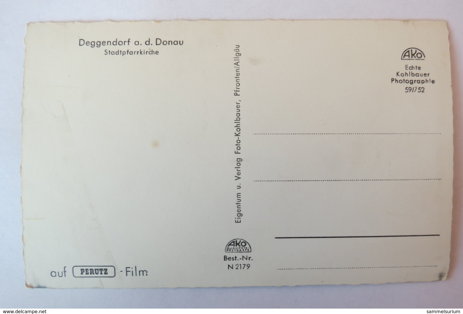 (11/3/80) Postkarte/AK "Deggendorf/Donau" Stadtpfarrkirche - Deggendorf