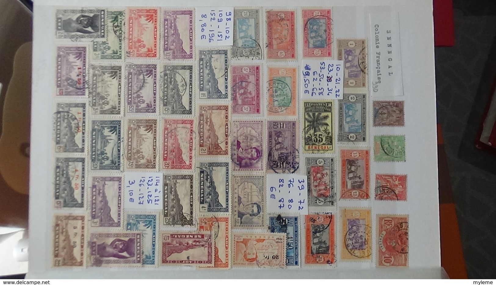 Dispersion d'une collection des anciennes colonies Françaises avant indépendance  de SPM à SENEGAL. Très sympa !!!