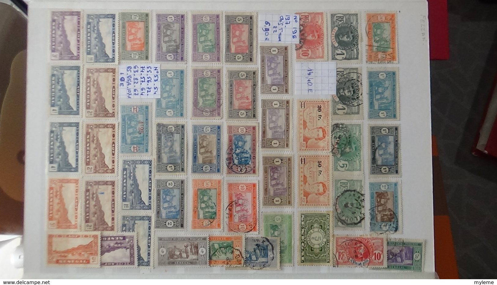 Dispersion d'une collection des anciennes colonies Françaises avant indépendance  de SPM à SENEGAL. Très sympa !!!