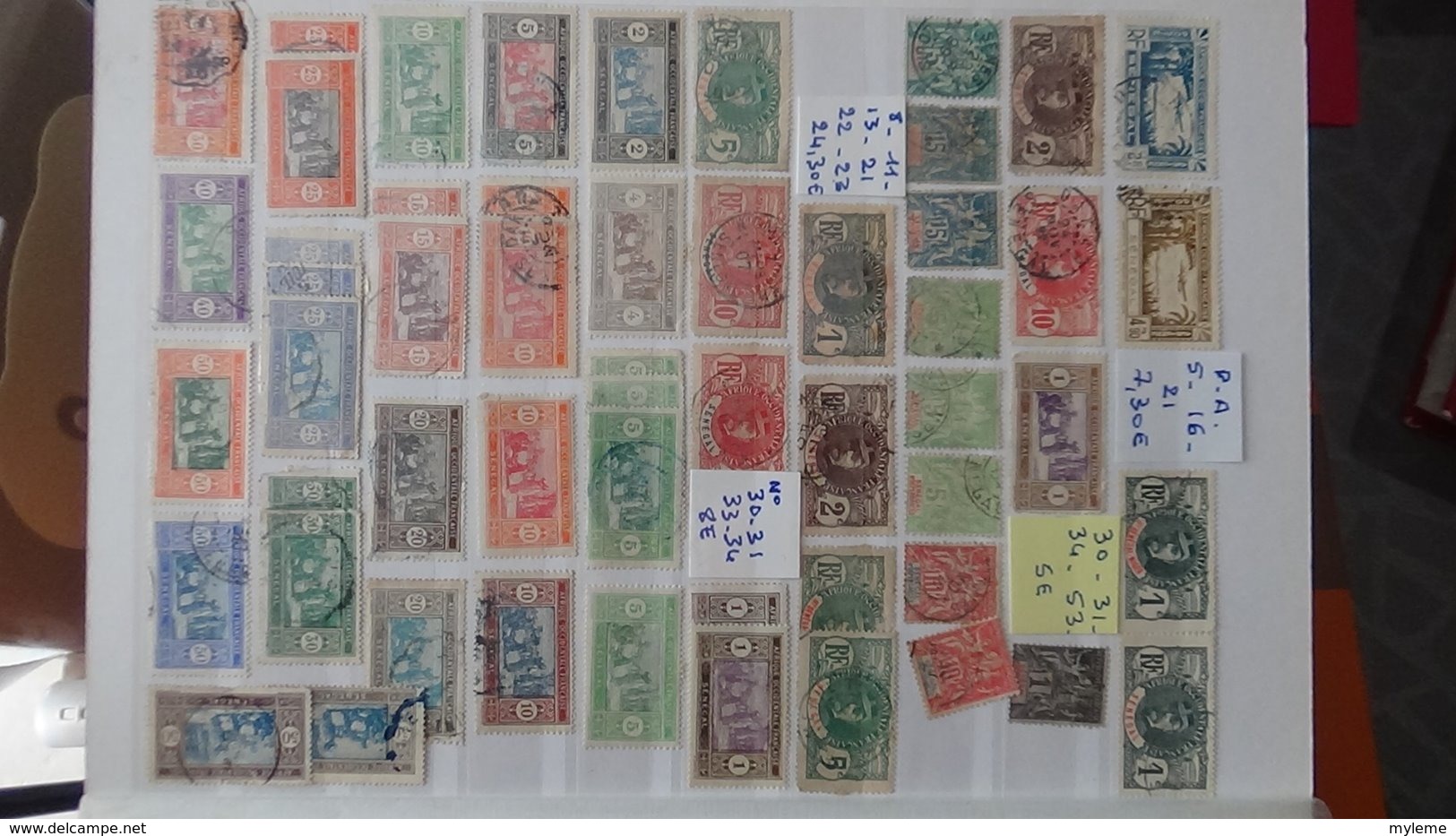 Dispersion d'une collection des anciennes colonies Françaises avant indépendance  de SPM à SENEGAL. Très sympa !!!