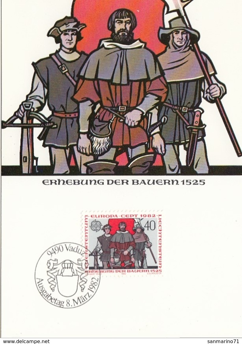 LIECHTENSTEIN Maximum Card 791 - 1982