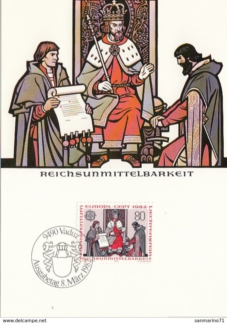 LIECHTENSTEIN Maximum Card 792 - 1982