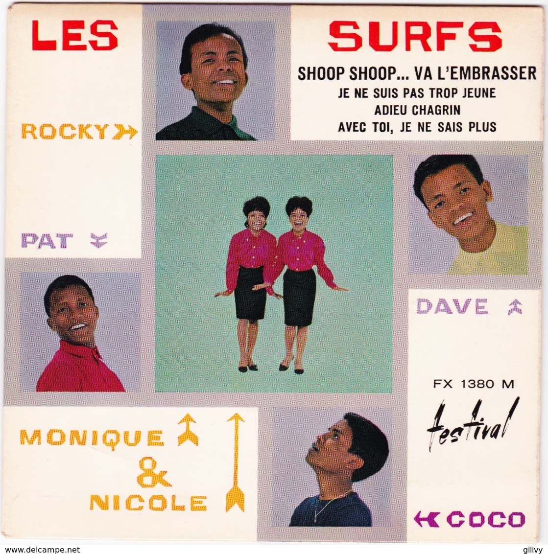 LES SURFS- Shoop Shoop... Va L'embrasser - EP - 45 Rpm - Maxi-Single