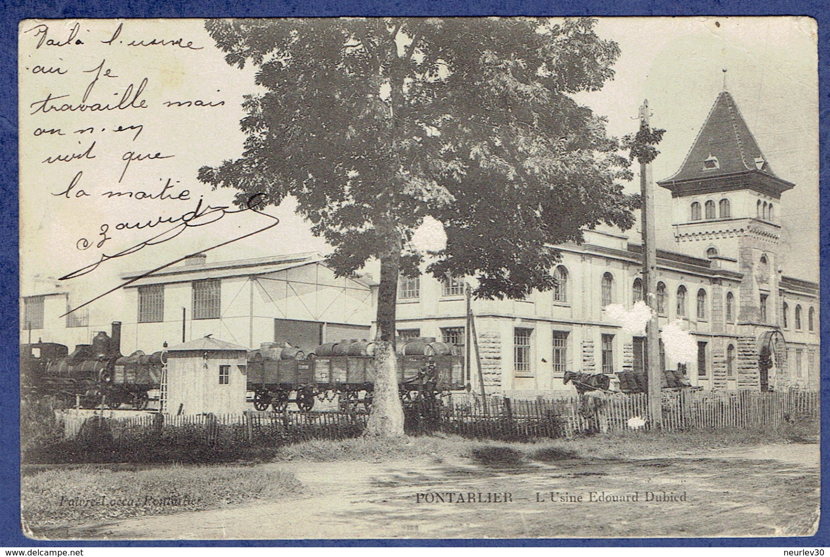 CPA DOUB (25) - PONTARLIER - USINE EDOUARD DUBIED - Pontarlier