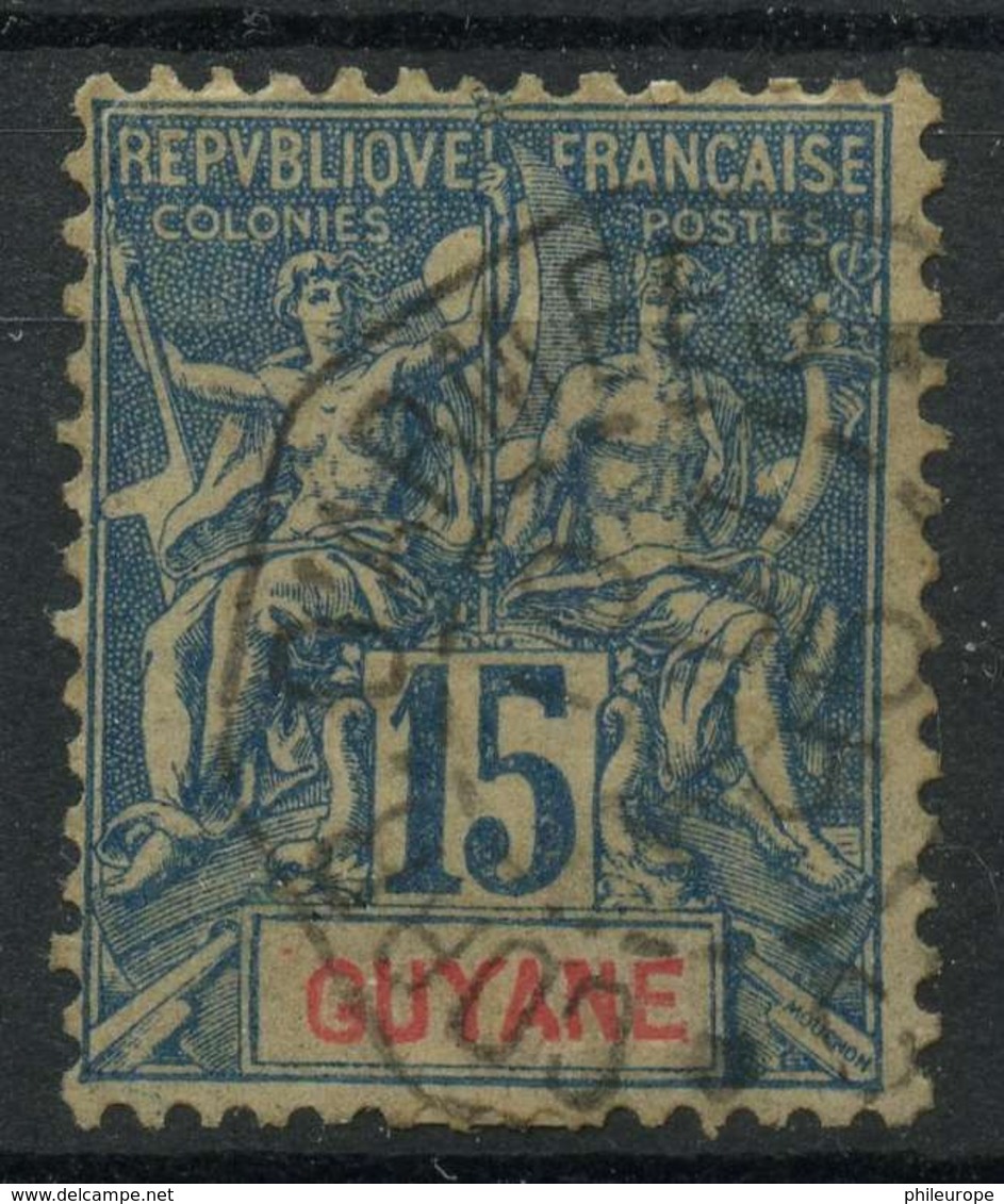 Guyane (1892) N 35 (o) - Oblitérés