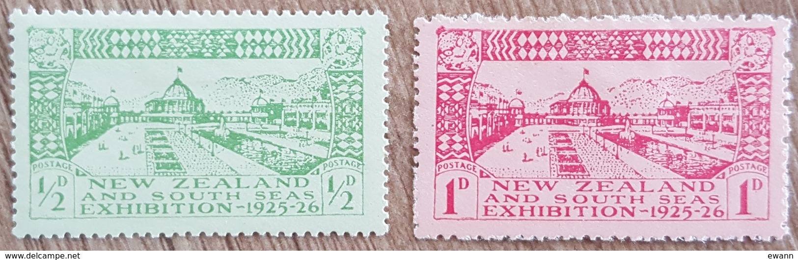 Nouvelle-Zélande - YT N°180, 181 - Exposition De Dunedin - 1925 - Neufs - Unused Stamps