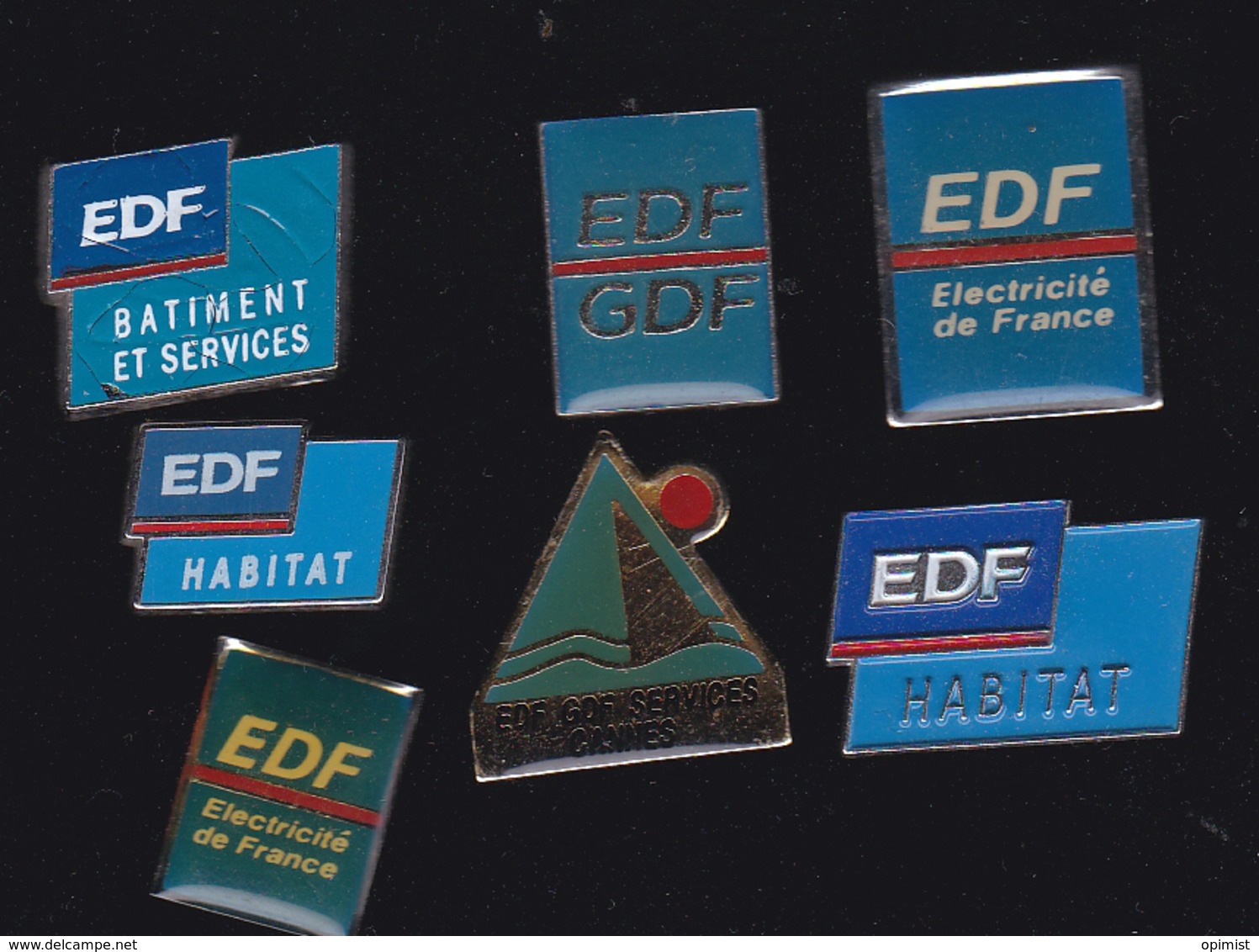 60094-lot De 7 Pin's.EDF.GDF.gaz.electricite.. - EDF GDF