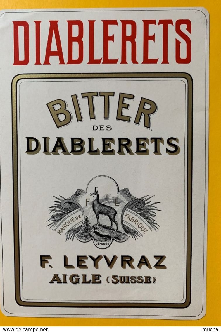 11776  - Diablerets Bitter Des Diablerets F.Leyvraz Aigle - Autres & Non Classés