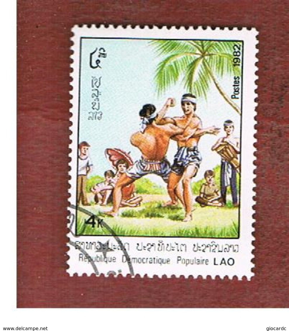 LAOS   -  SG 531  -  1982 WRESTLING     - USED ° - Laos