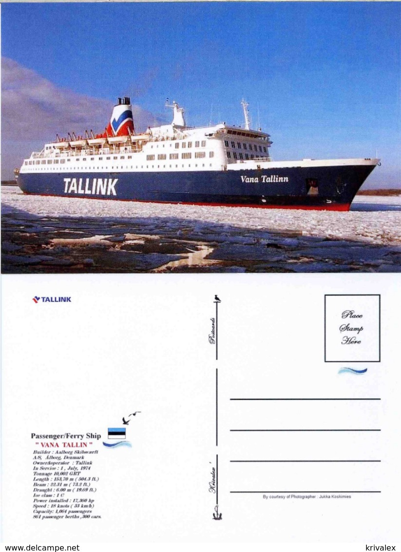 Ship Postcards - Passenger   Ship : " Vana Tallin   " Variant Read Description - Other & Unclassified