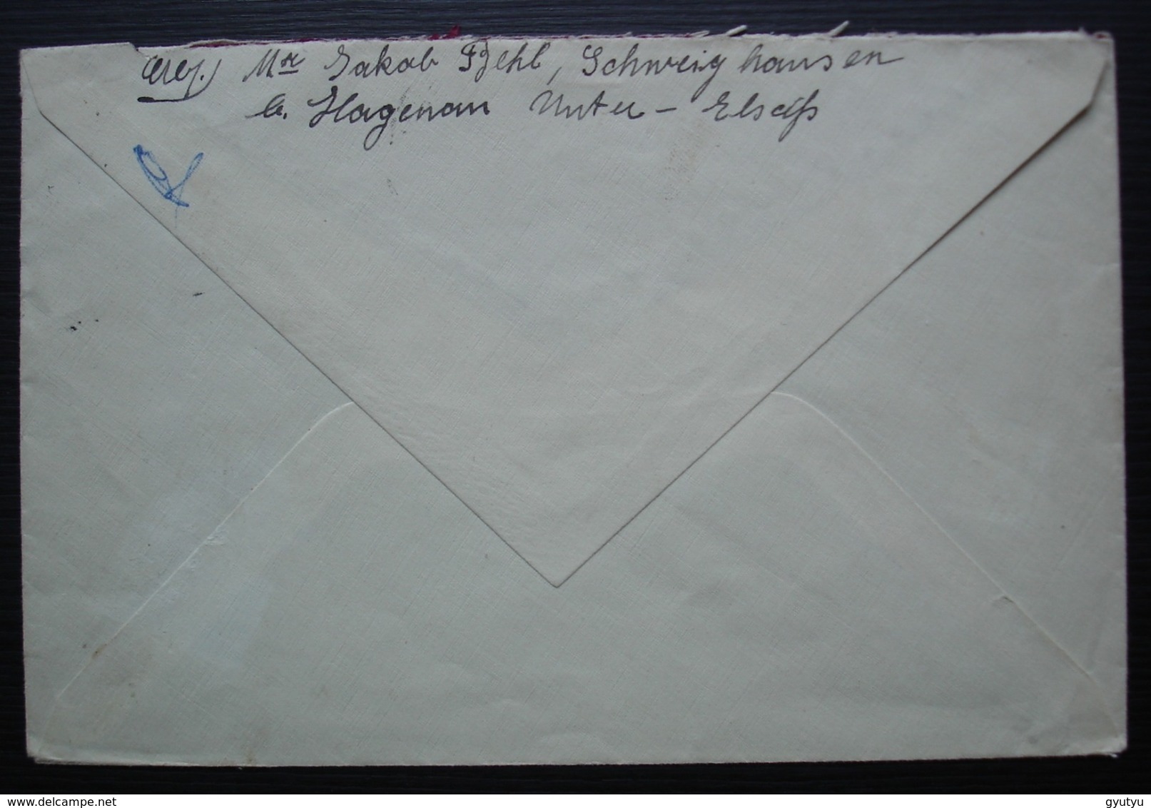 Schweighausen (Elsaß) Alsace Schweighouse-sur-Moder 1918 Lettre Pour Strassburg (Strasbourg) - Briefe U. Dokumente