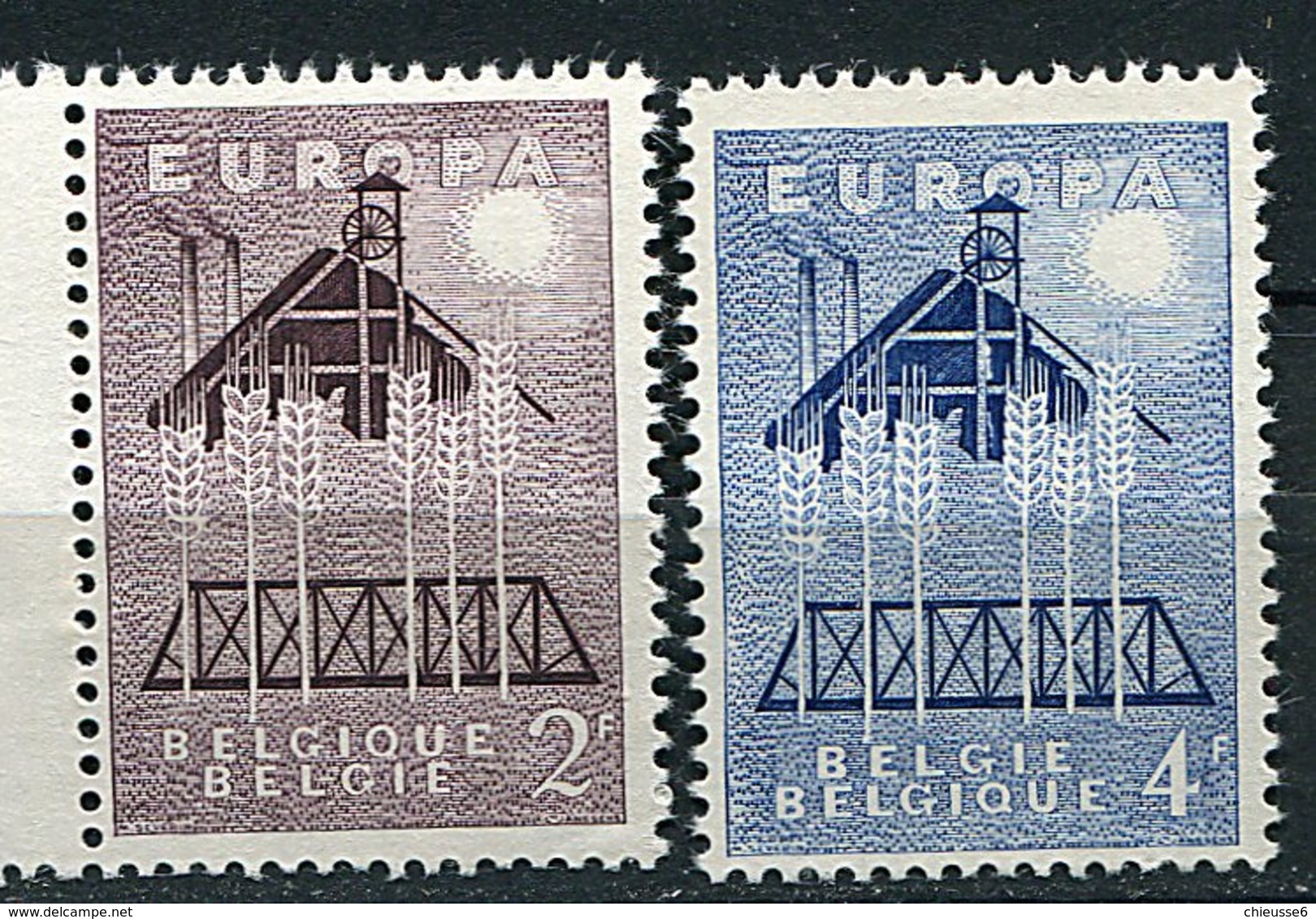 Belgique ** N° 1025/1026 - Europa 1957 - 1957