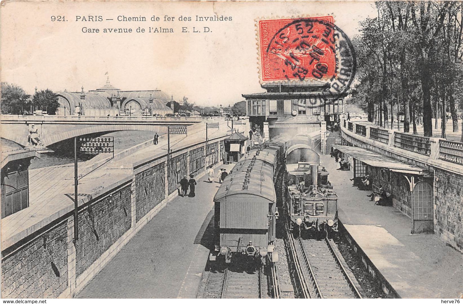 PARIS - Chemin De Fer Des Invalides - Gare Avenue De L'Alma - Stations, Underground