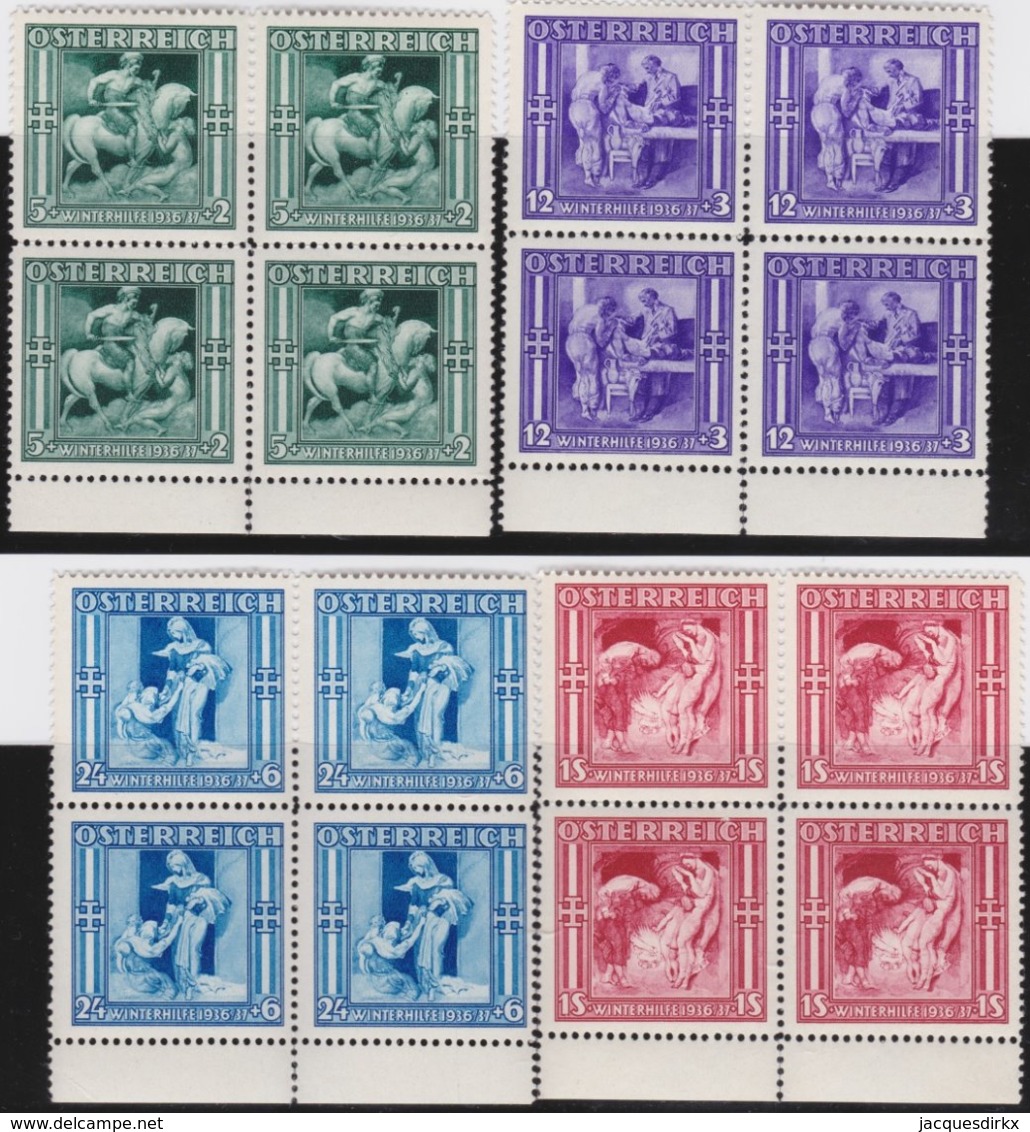 Osterreich      .   Yvert   .      485/488   Blocken      .    **      .    Postfrisch    .   /  .     MNH - Ungebraucht