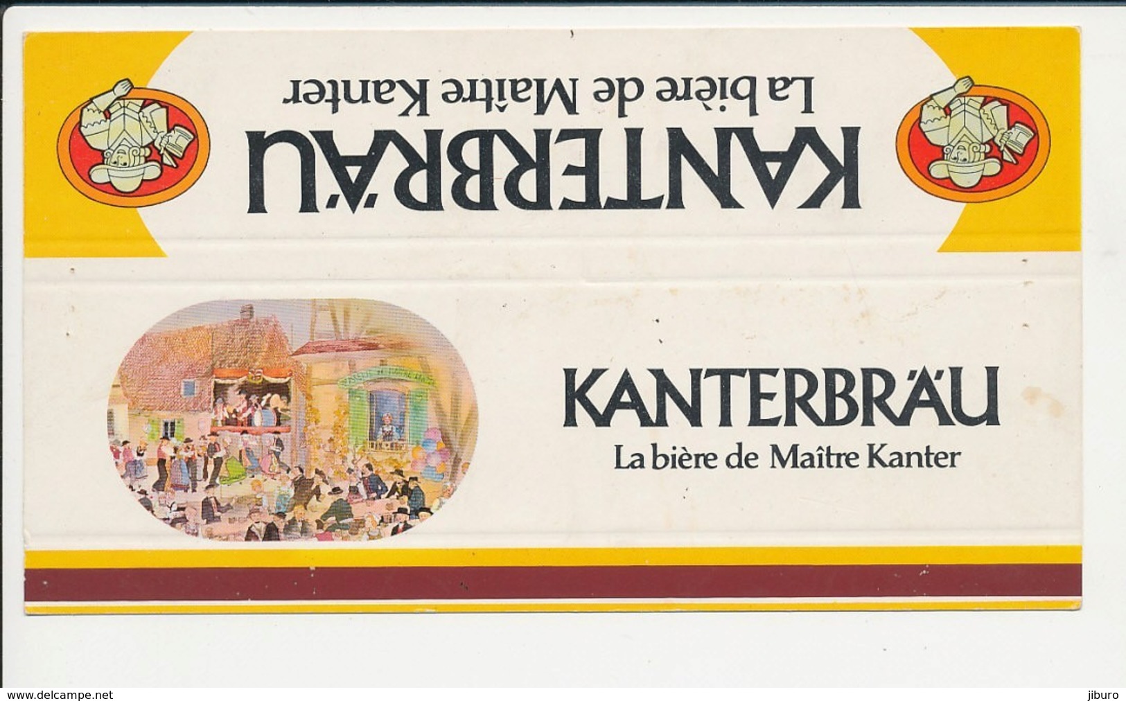 Emballage (aplati) Boite D'allumettes Publicité Bière Kanterbrau (Imprimeur Horizons) CP-GF - Boites D'allumettes - Etiquettes