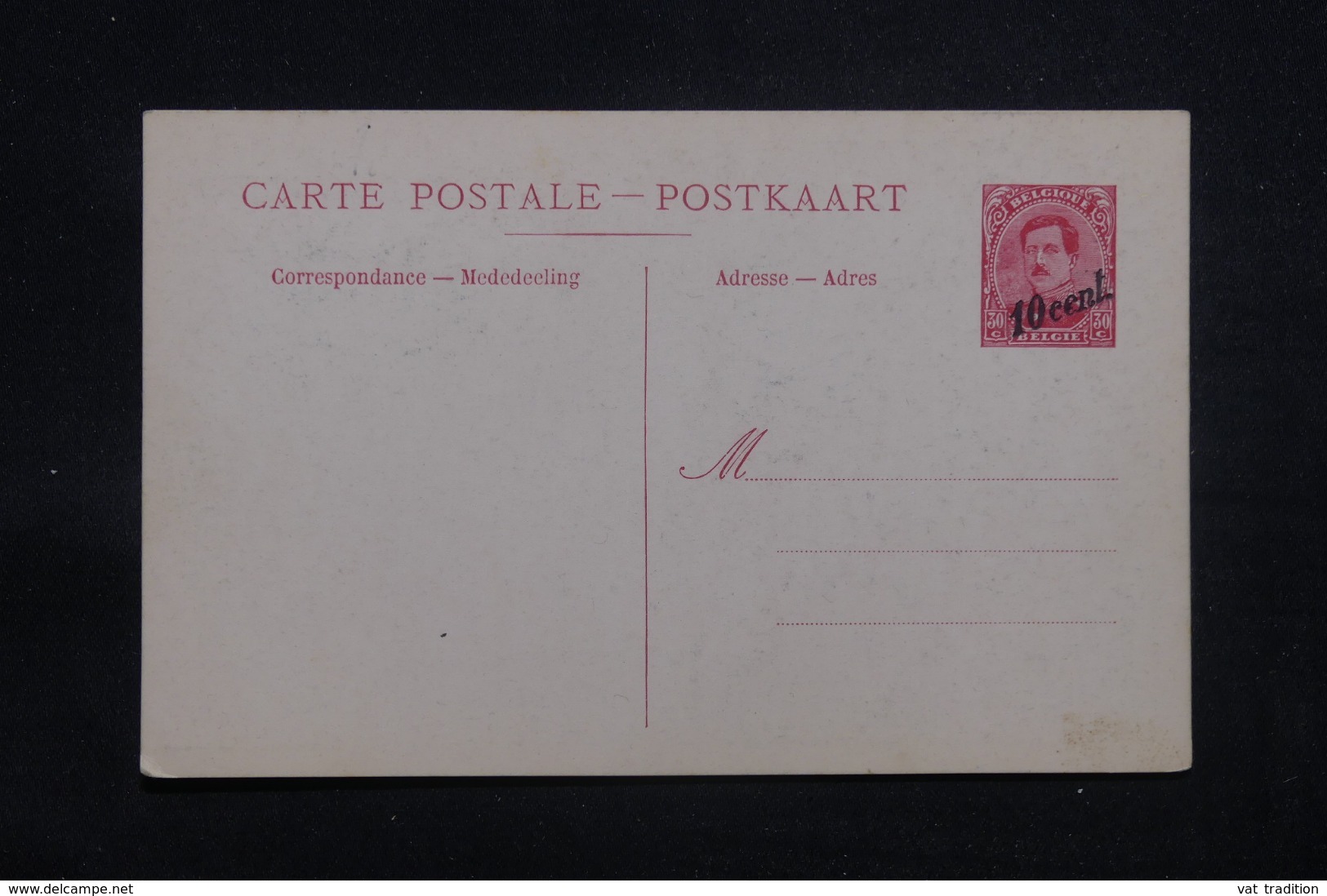 BELGIQUE - Entier Postal Paquebot Surchargé, Non Circulé - L 43205 - Cartoline Piroscafi