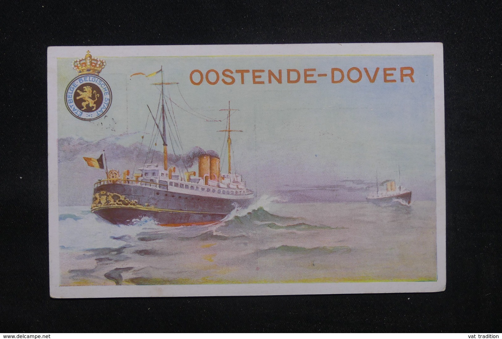 BELGIQUE - Entier Postal Paquebot Surchargé, Non Circulé - L 43205 - Bootkaarten