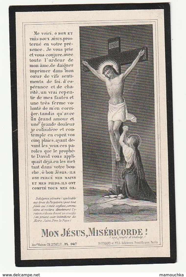 Décès Marie BOGAERT élève Pensionnat Des Soeurs De L'Union Au Sacré-Coeur Marcq 1894 Enghien 1905 - Devotion Images