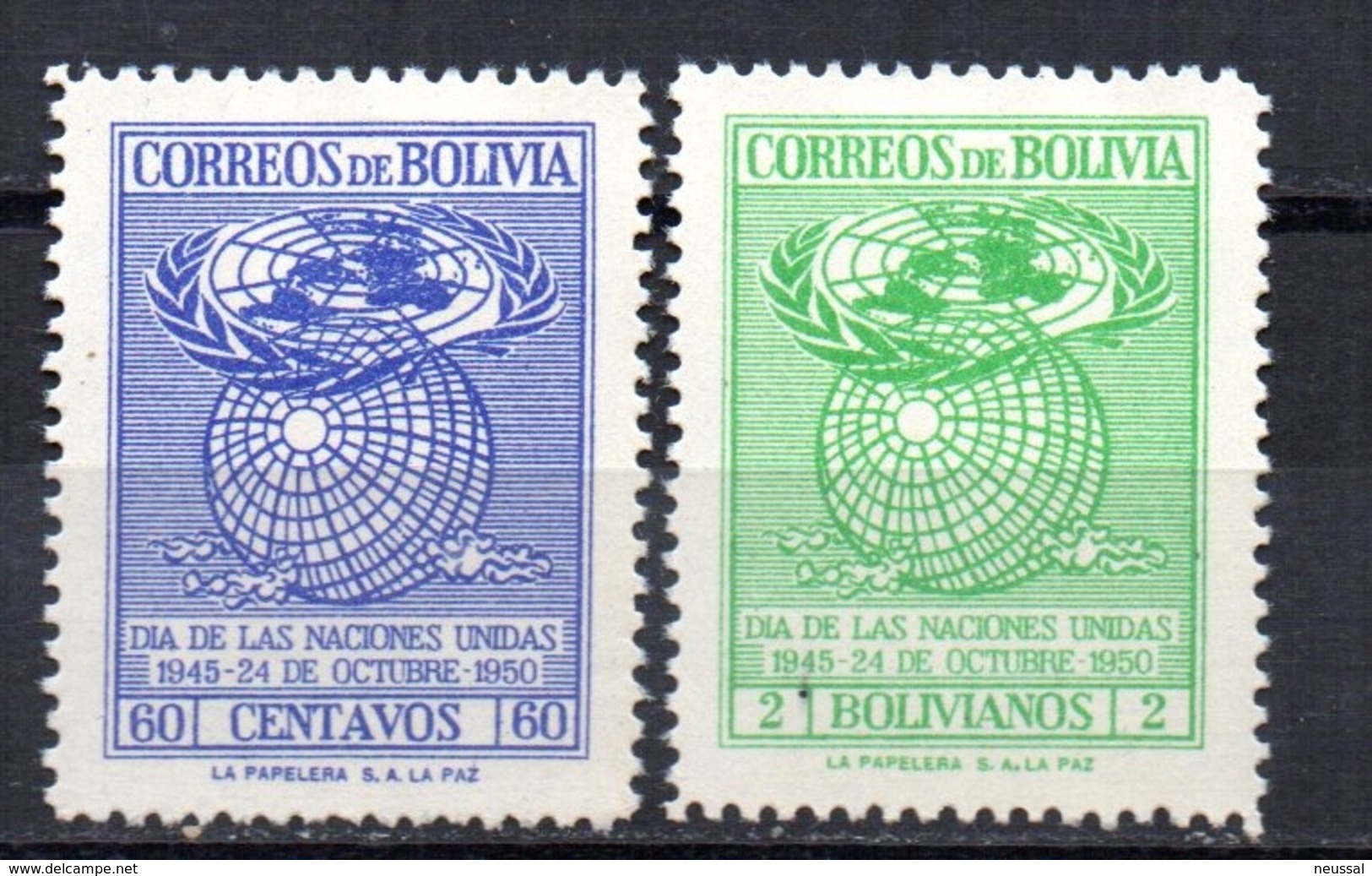 Serie  Nº 307/8   Bolivia - Bolivien