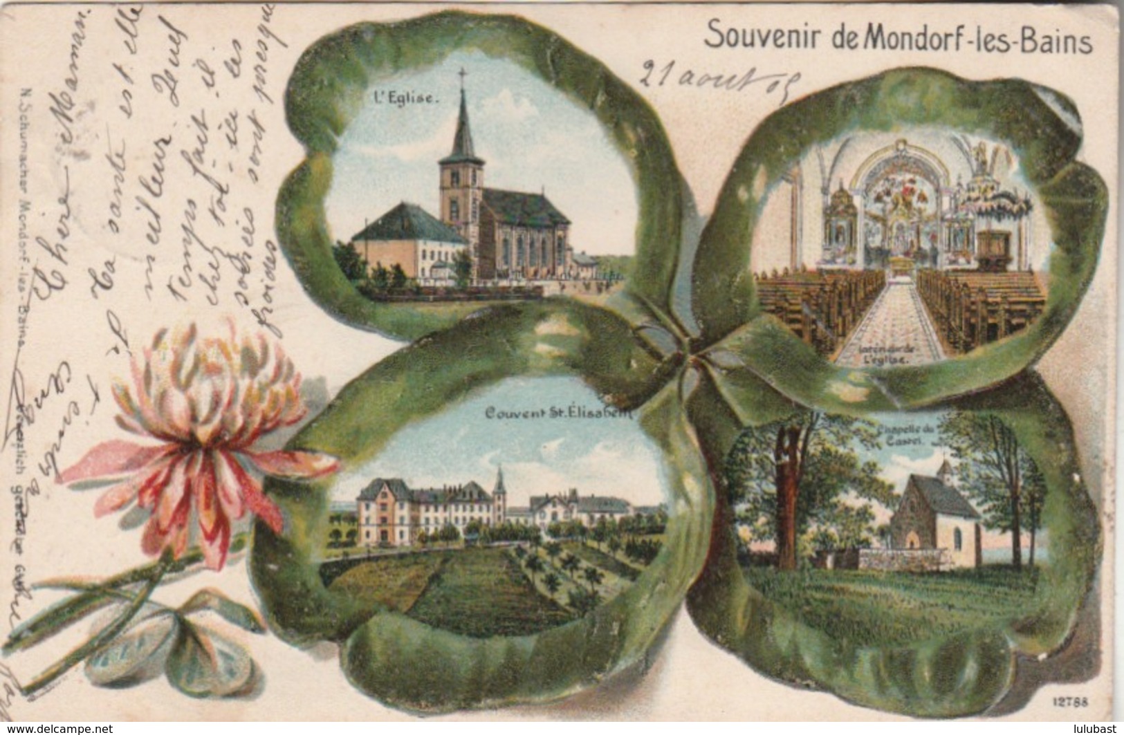 Souvenir De Mondorf-les-Bains. (multi Vues). Carte Gaufrée. - Mondorf-les-Bains