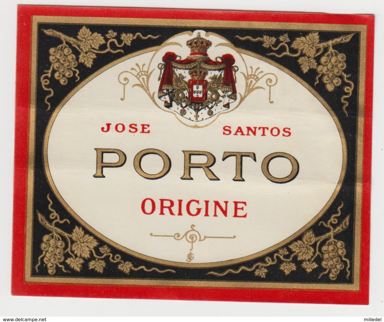 BB941 - Etiquette Ancienne JOSE SANTOS - PORTO - ORIGINE - - Andere & Zonder Classificatie