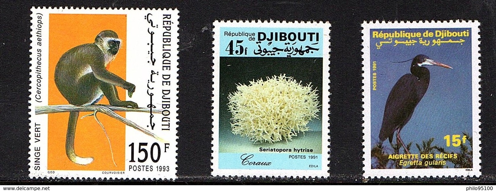 Republique De Djibouti . Feuille 1985 + 48 Timbres Neuf Sans Charniére . - Djibouti (1977-...)