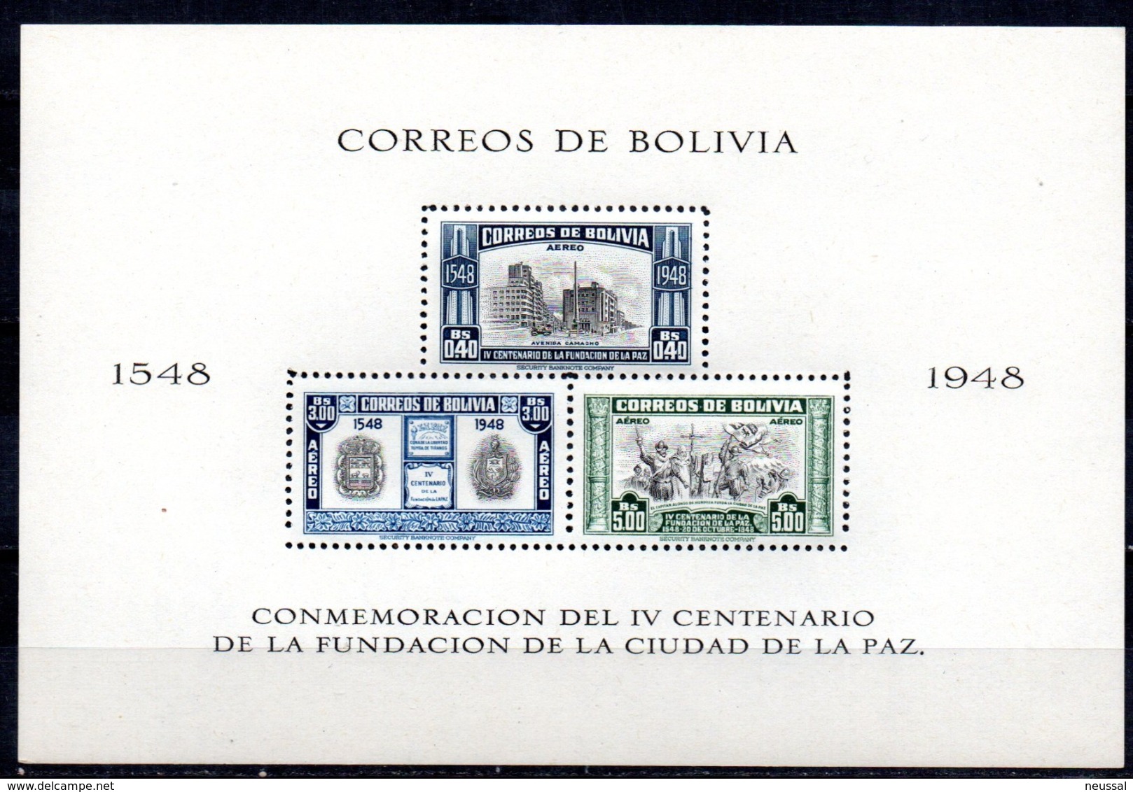 Hb-9/10 Dentada Y Sin Dentar  De  Bolivia - Bolivia