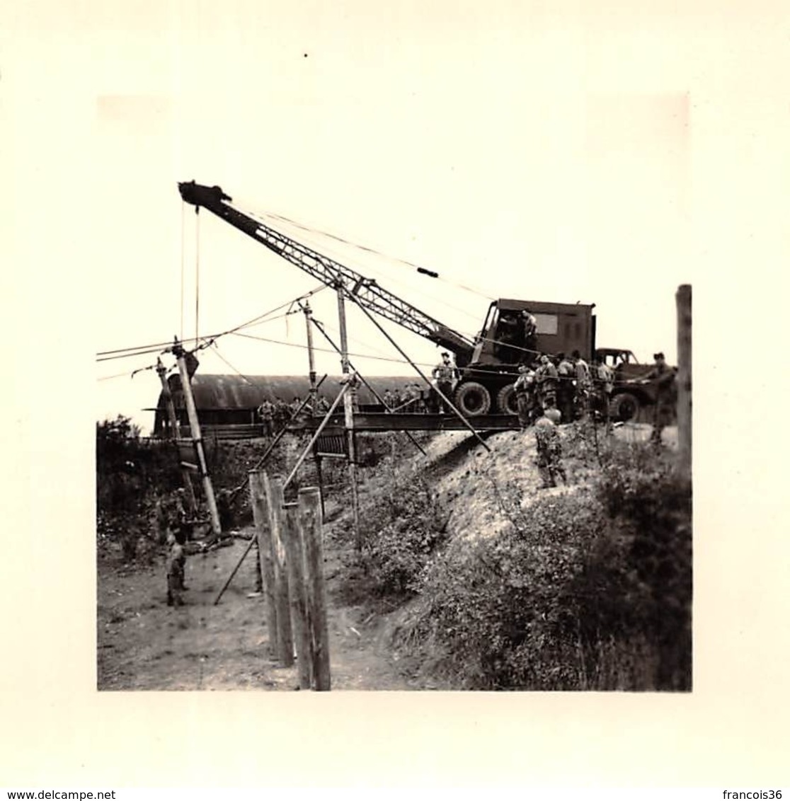 Lot De 17 Photos De 1946 à 1955 à Angers 6e Génie & Supposé à Rouffach  - Militaria Archives Du Colonel Hovette - Guerra, Militari