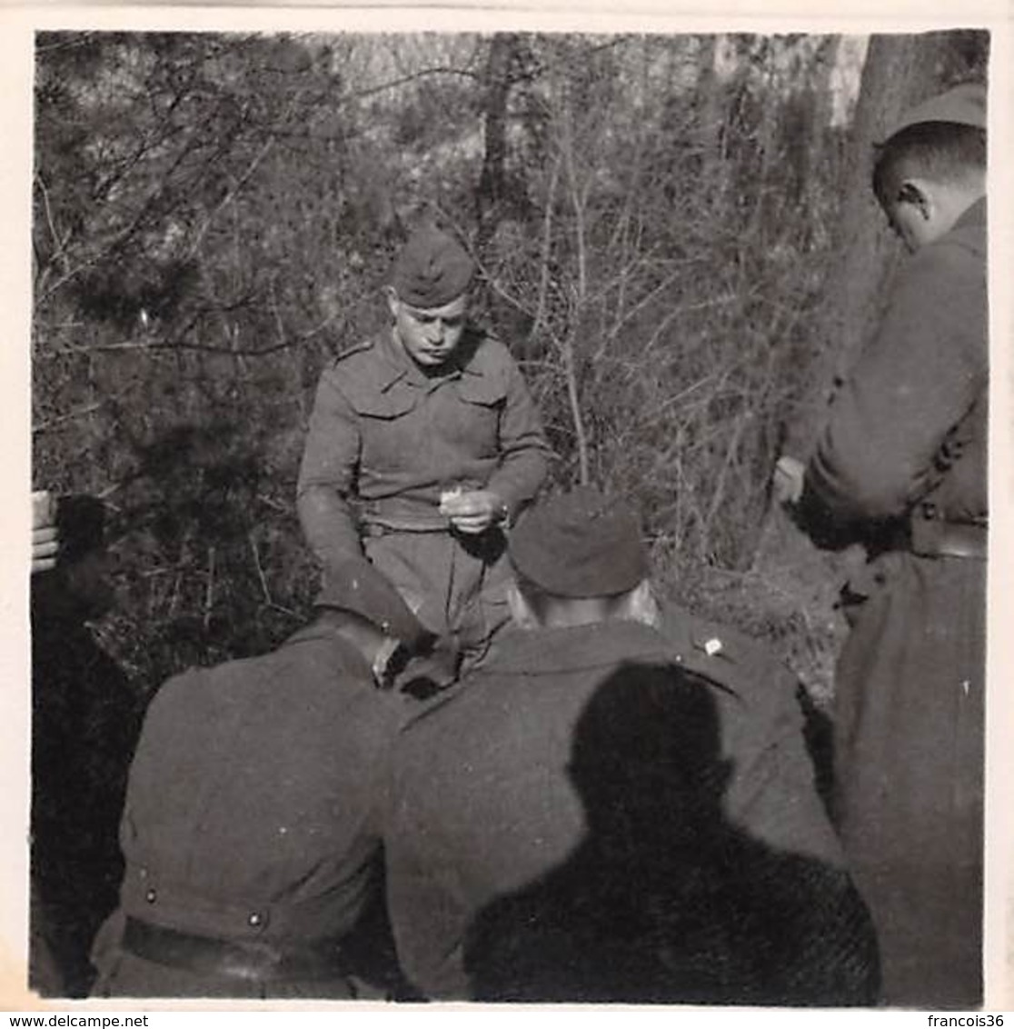 Lot de 17 photos de 1946 à 1955 à Angers 6e Génie & supposé à Rouffach  - Militaria Archives du Colonel Hovette