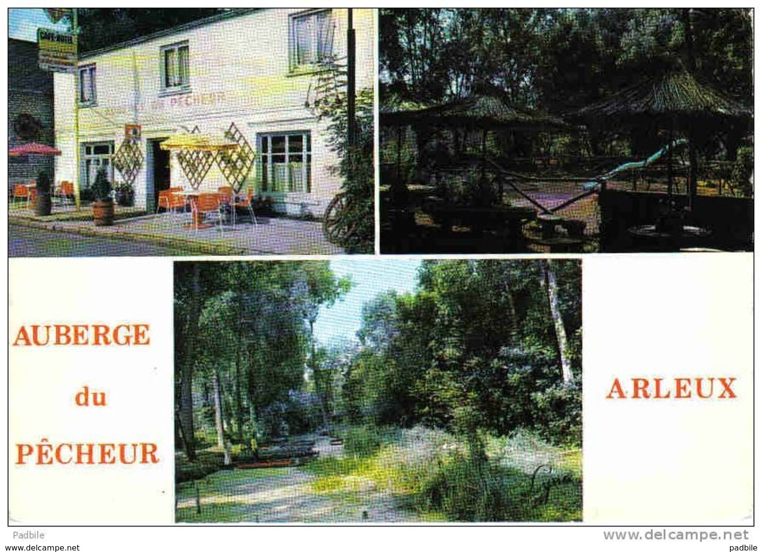 Carte Postale  59.  Arleux  Auberge Du Pêcheur  Trés Beau Plan - Arleux