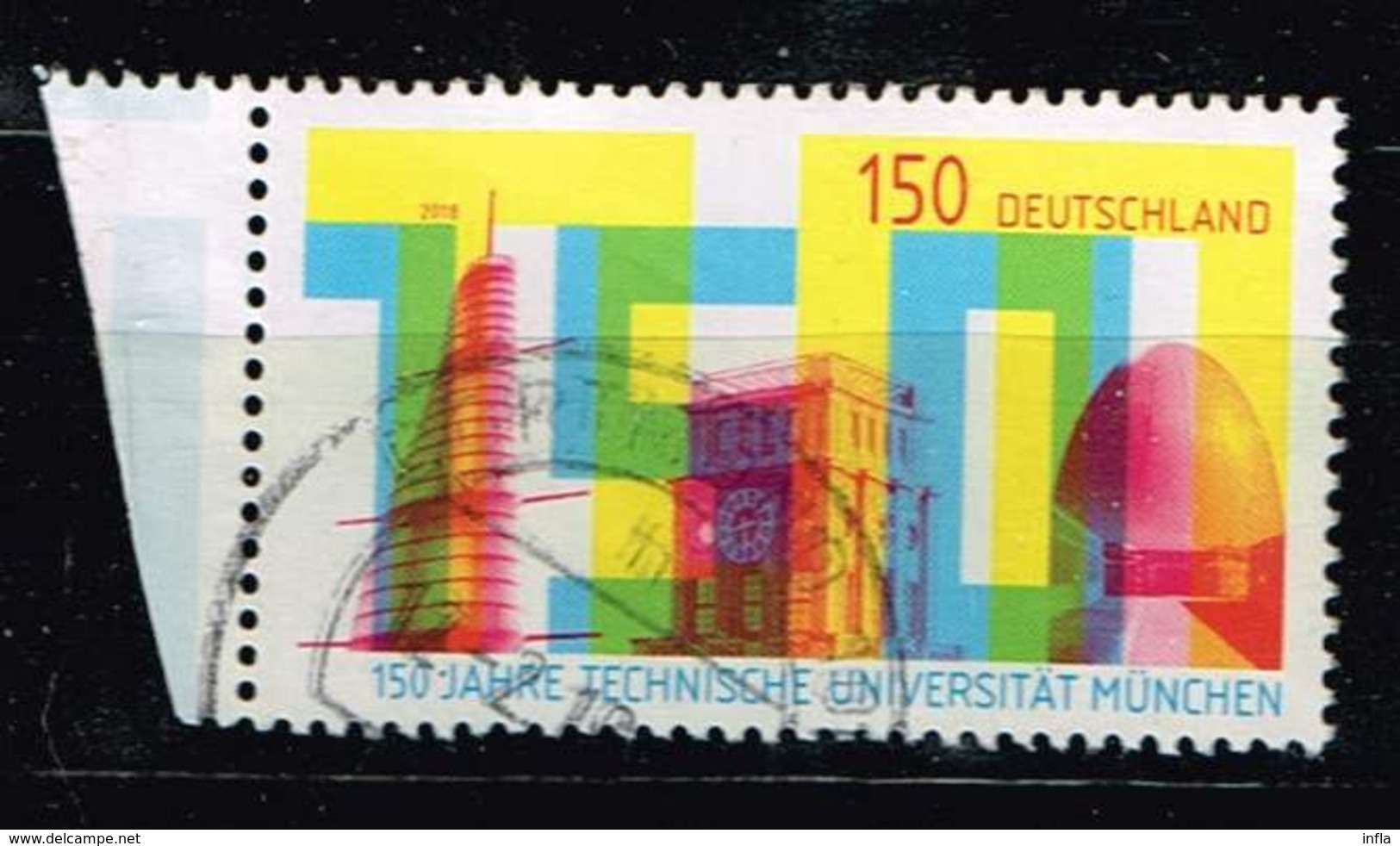 Bund 2018, Michel# 3374 O 150 Jahre Technische Universität München - Gebraucht