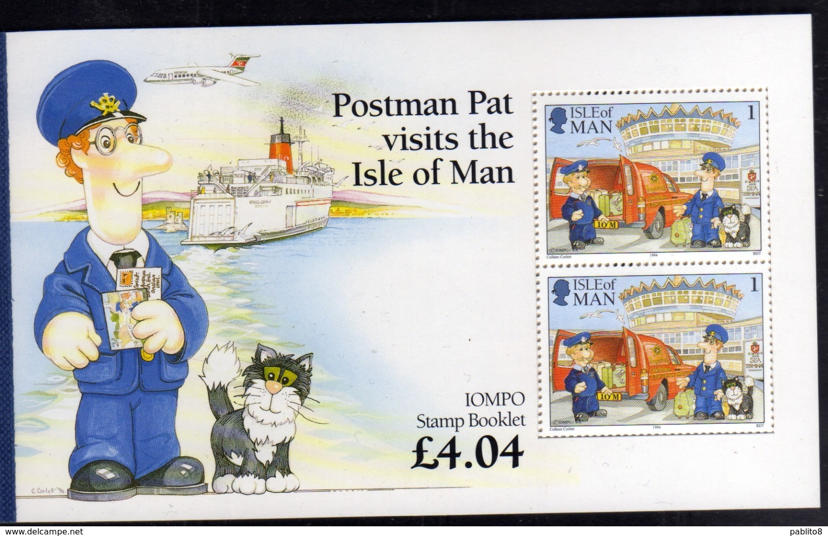 ISOLA DI MAN ISLE OF MAN 1994 POSTMAN PAT BOOKLET POSTINO LIBRETTO CARNET UNUSED NUOVO MNH - Isola Di Man