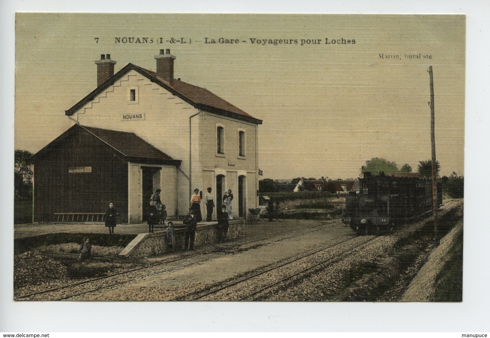 Nouans La Gare Voyageurs Pour Loches  Top - Other & Unclassified