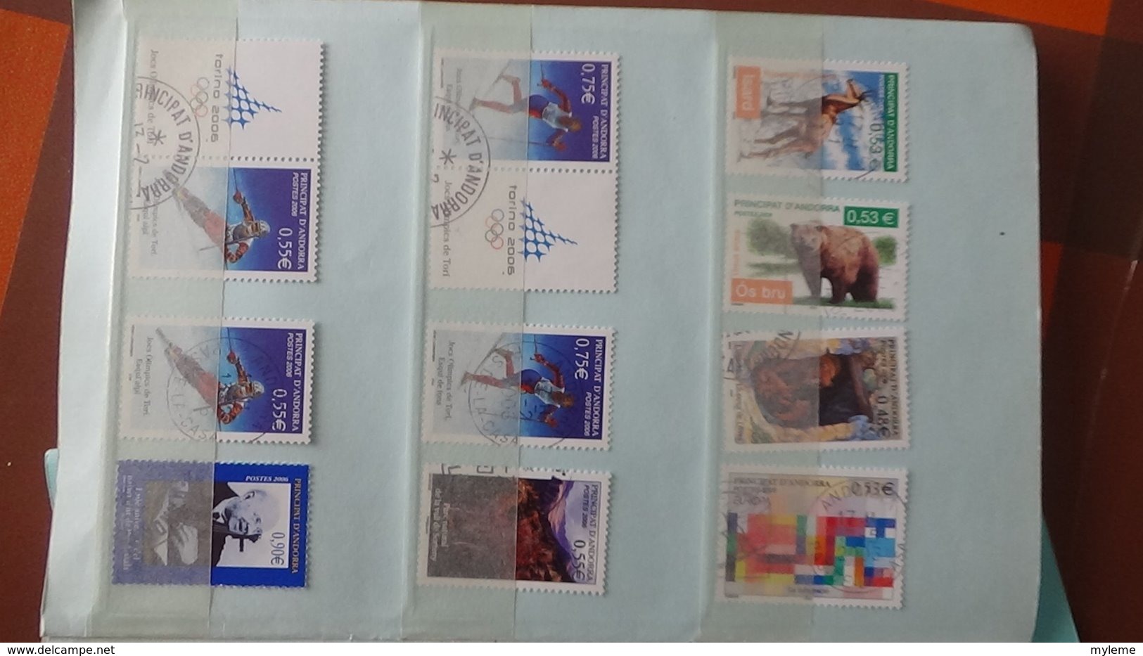 Collection oblitéré d'ANDORRE en euros dans un carnet à choix Très sympa !!!