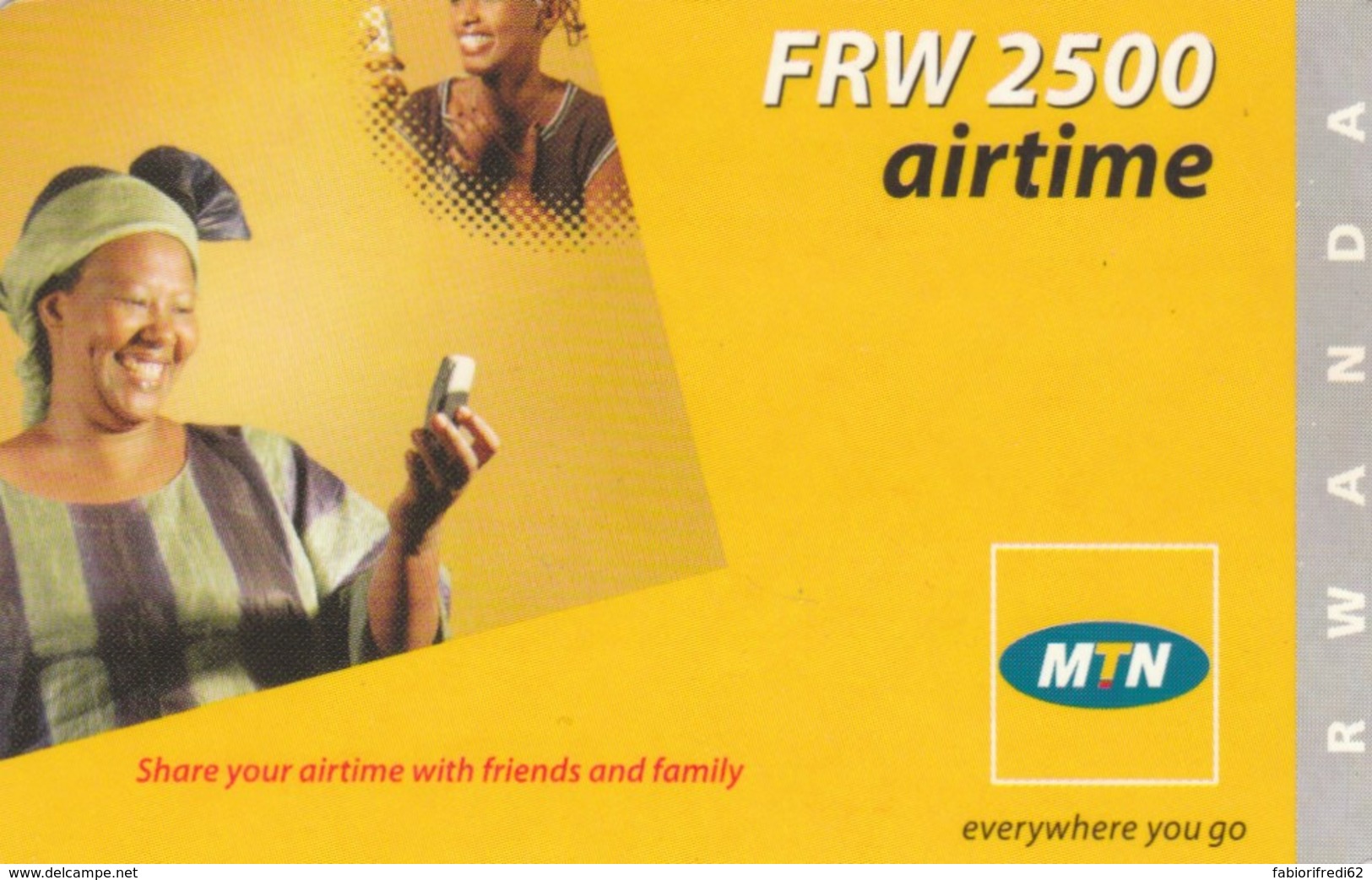 PREPAID PHONE CARD RWANDA (E52.5.4 - Rwanda