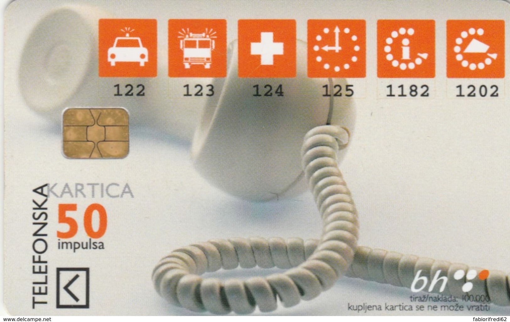 PHONE CARD BOSNIA HERZEGOVINA (E52.17.4 - Bosnia