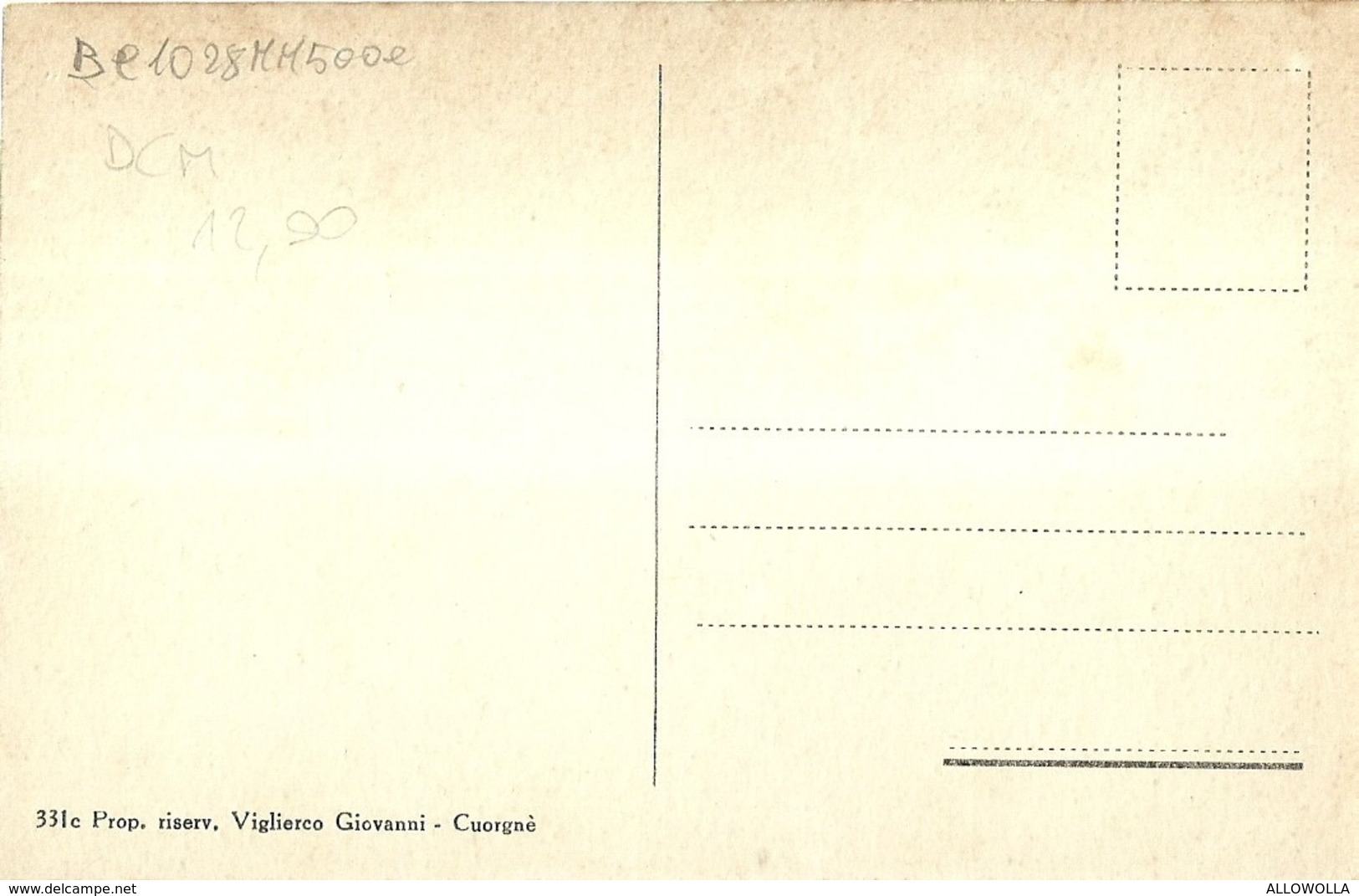 5440 " CUORGNE'-STAZIONE-UN SALUTO"TRENO -CART. POST. OR. NON SPED. - Altri & Non Classificati