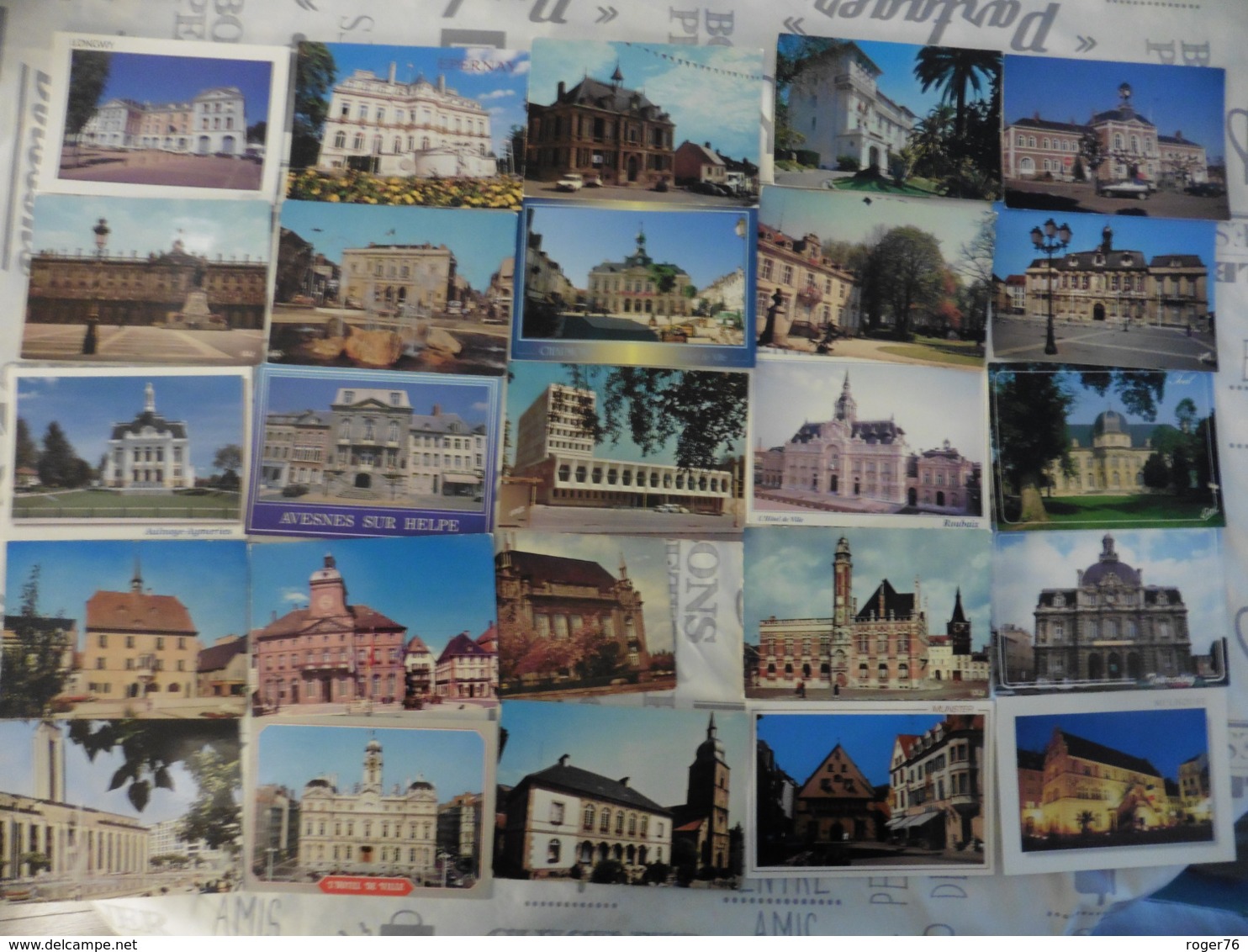 LOT  DE   70   CARTES   HOTELS   D  VILLE   ET  MAIRIES DE  FRANCE - 5 - 99 Cartes