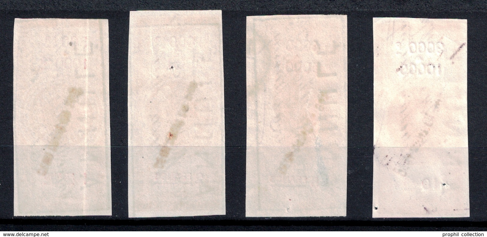 LOT De TIMBRES FISCAUX TYPE " ETOILE DE BARRE " N° 171 172 175 179 Avec SURCHARGE " DEMI DROIT EN SUS " - Autres & Non Classés