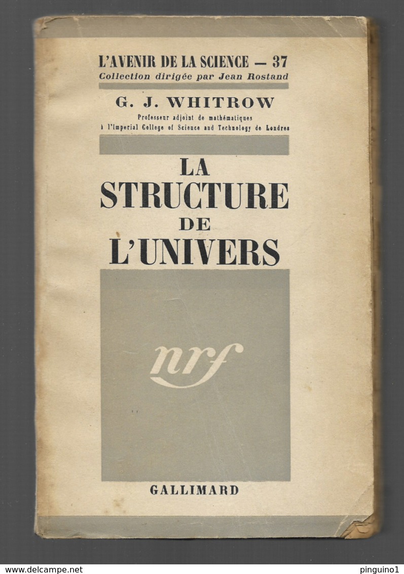 G.J. Whitrow La Structure De L'univers - Sterrenkunde