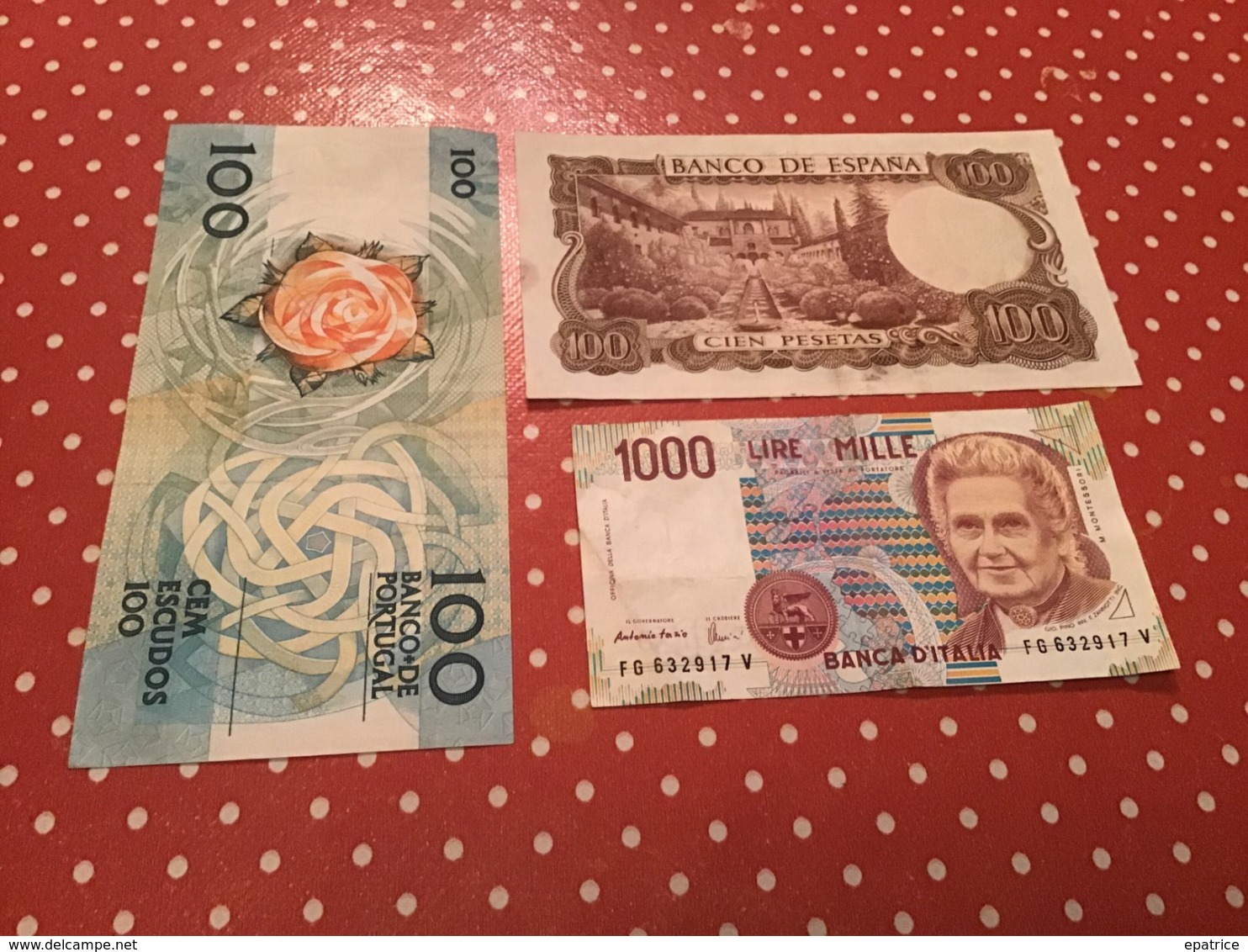 LOT DE 3 BILLETS VOIR LE SCAN - Alla Rinfusa - Banconote