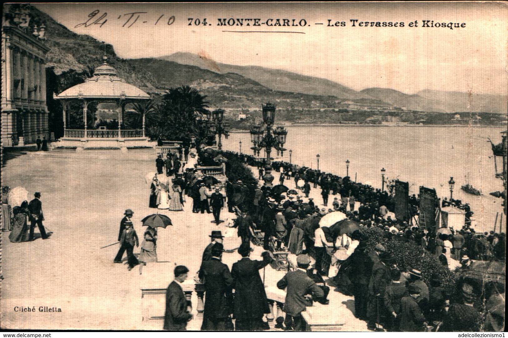 69204) CARTOLINA DI MONTECARLO LES TERRASSES ET KIOSQUE-VIAGGIATA - Monte-Carlo