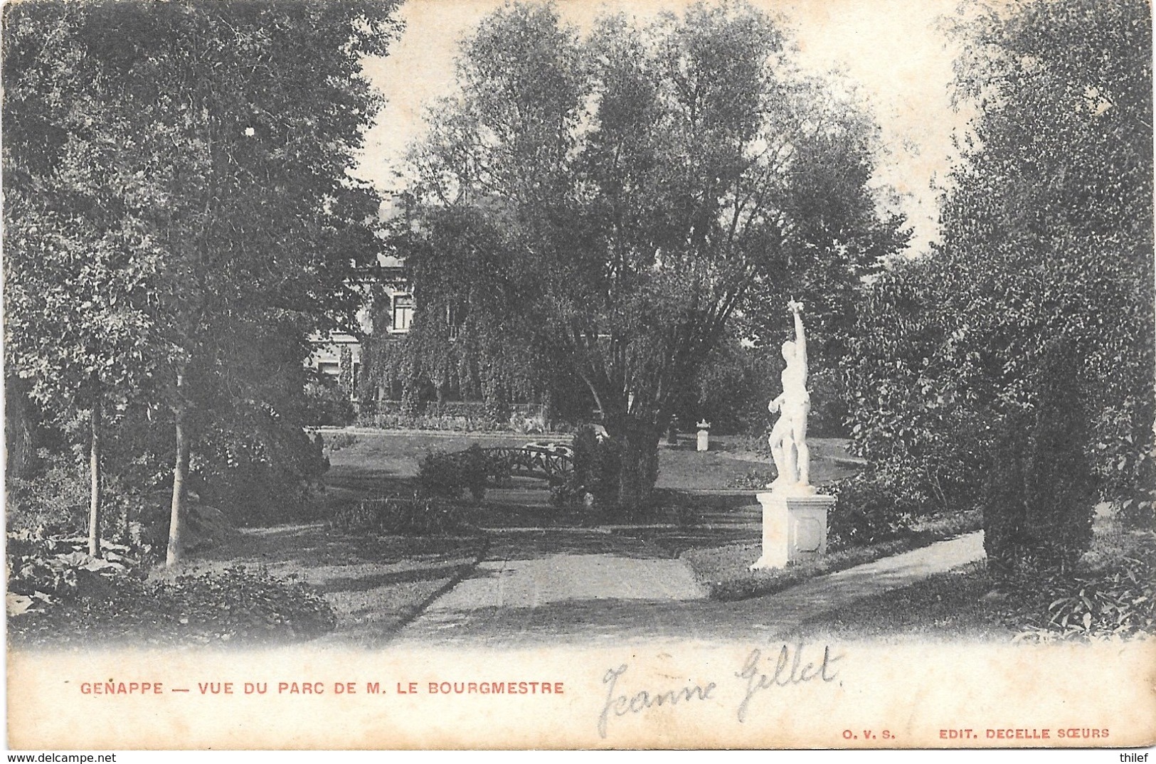 Genappe NA15: Vue Du Parc De M. Le Bourgmestre 1905 - Genappe