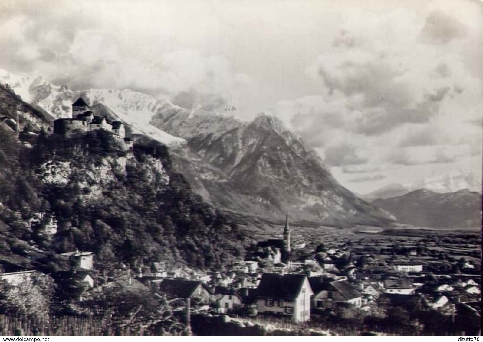 Furstentum Liechtenstein - Hauptstadt Vaduz - Elinwohner Mit Rheintal - Formato Grande Viaggiata – E 13 - Altri & Non Classificati