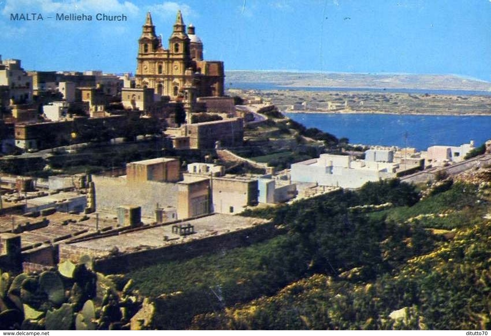 Malta - Mellieha Church - Formato Grande Viaggiata Mancante Di Affrancatura – E 13 - Altri & Non Classificati