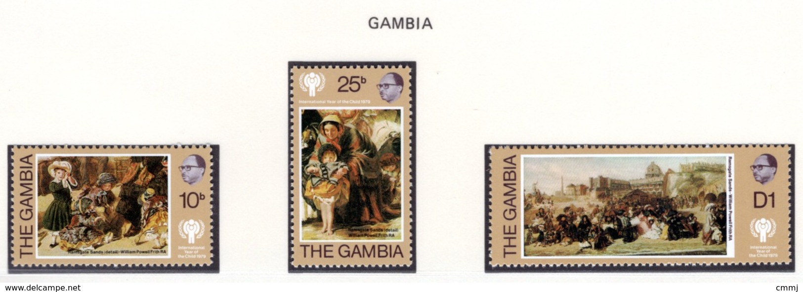 YEAR INTERN. OF CHILD - GAMBIA - Mi. Nr. 387/389 - NH - (6532-36.) - Gambia (1965-...)