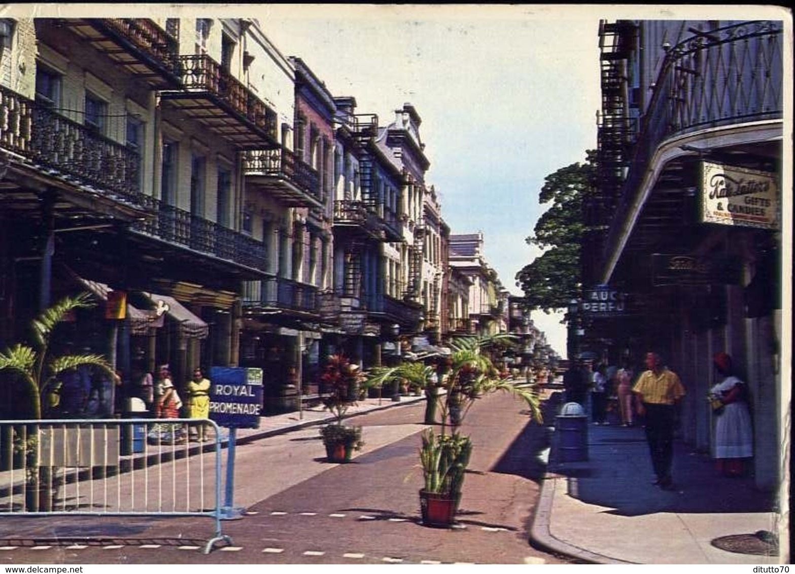 Royal Street Promenade - The French Quarter - New Orleans Louisana - Formato Grande Viaggiata – E 13 - Altri & Non Classificati